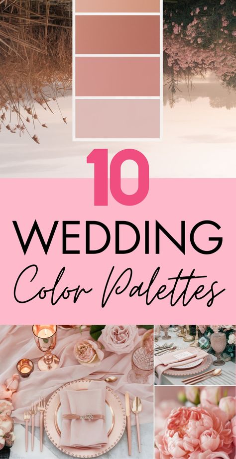 10 unexpected wedding color palettes with unique combinations. Cherry Blossom Wedding Theme Color Schemes Colour Palettes, Aug Wedding Colors, Terra Cotta And Pink Wedding, Wedding Colours September, Terra Rosa Wedding, Dusty Rose And Pink Wedding, Wedding Color Schemes For April, Wedding Color Combinations Summer, June Wedding Colour Schemes