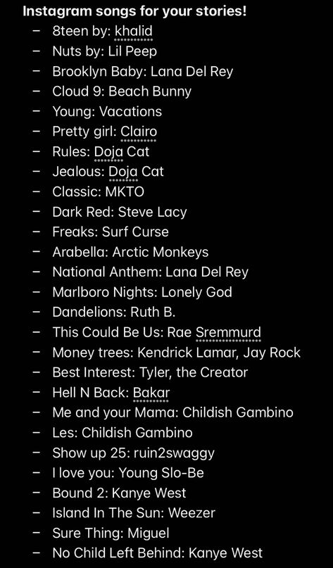 Good Song For Insta Story, Songs To Post Your Bff To On Insta, Girlboss Instagram Bio, Songs To Add To Your Insta Story, Songs To Instagram Story, Song To Use On Insta Story, Birthday Songs Instagram Story Ideas, Instagram Songs Story Ideas, Music For Your Insta Story