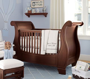 Viking Sleigh Crib for Viking Themed Nursery Brown Crib, Viking Baby, Boys Crib, Baby Boy Bedding, Baby Nurseries, Room Brown, Nursery Room Design, Cunas Para Bebes, Baby Bedding Sets