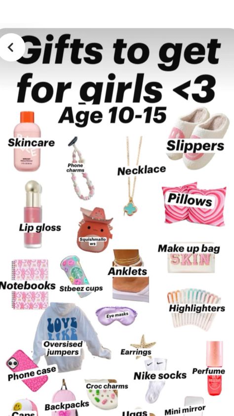 Bday Gifts For 13 Girl, Christmas List Ideas 11-12 Girl, Things To Get For Christmas 10-11 Cheap, Stuff To Get For Your Birthday 11 Yo, Christmas Wishlist Ideas For Kids, What To Get A 11 Yo For Birthday, Things To Get From 5 Below, Christmas List For 11-12, Preppy Christmas Presents