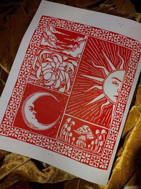 Print Making Sketches, Print Making Patterns, Intaligo Print, Linoleum Block Printing Ideas, Mono Printing Ideas, Linoblock Printing, Linocut Clothes, Print Making Ideas, Linocut Art Simple