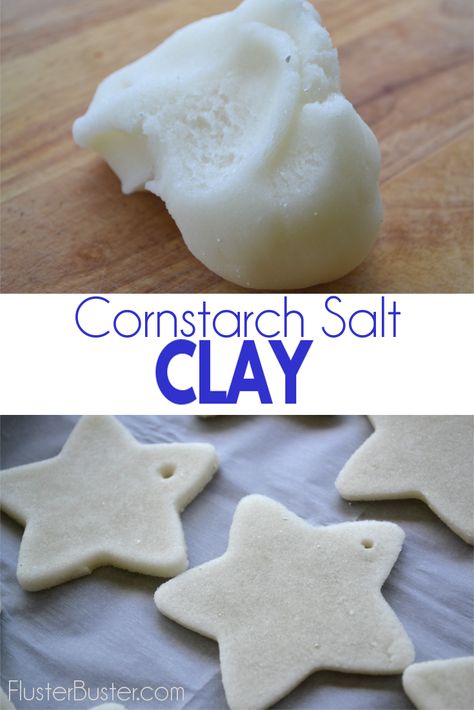 A super simple activity that will keep the kids busy for hours. Flour And Salt Clay, Diy Cornstarch, Card Diy Ideas, Cornstarch Clay, Cornstarch Dough, Modeling Clay Recipe, Salt Clay, Baking Soda Clay, Porcelain Crafts