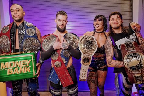 The Judgement Day Wwe, Judgment Day Wwe, Judgement Day Wwe, Dominick Mysterio, Jd Mcdonagh, Fin Balor, Reah Ripley, Prince Devitt, Mami Rhea