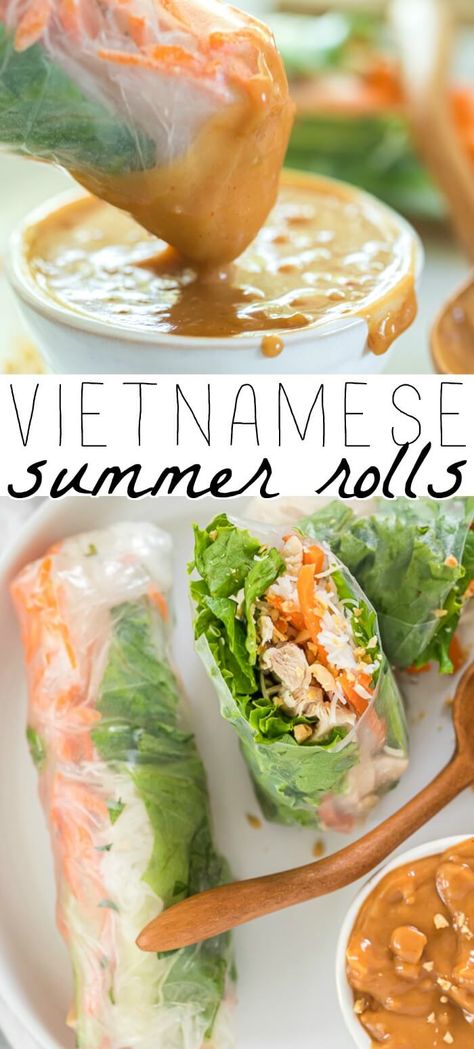 Fresh Spring Rolls Recipe, Vietnamese Fresh Spring Rolls, Healthy Spring Rolls, Summer Rolls Recipe, Vietnamese Summer Rolls, Spring Rolls Recipe, Vietnamese Spring Rolls, Fresh Spring Rolls, Spring Roll Recipe