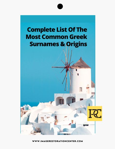 As one of the earliest civilizations in the world, anything Greek is steeped in elaborate history. Names are no exception to this rule, which makes them especially important if you’re looking to retrace your Greek ancestry. Your surname can even be the first step to researching your family tree and finding out where your ancestors came from! Whether you’re looking to take a Greek-inspired name for your baby or are hoping to reconnect with your Greek roots, we’ve got you covered. Greek Surnames, Last Name Meaning, Spanish Names, Greek Names, Biblical Names, Genealogy Resources, Ancient Civilization, Latin Words, The Orator