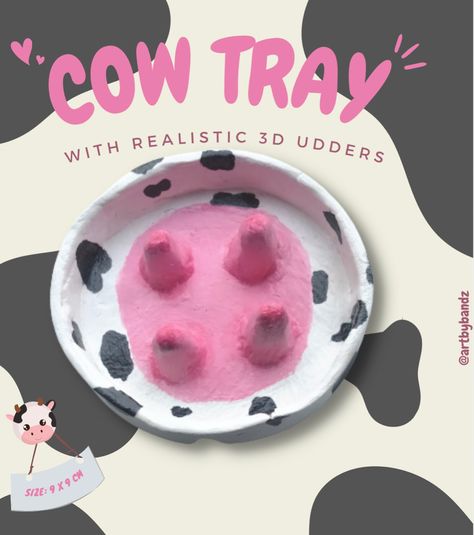 Cow Clay, Tray Clay, Clay Cow, Clay Jewellery Holder, Clay Trays, Sagittarius Art, Clay Plates, Jewellery Holder, Clay Artist