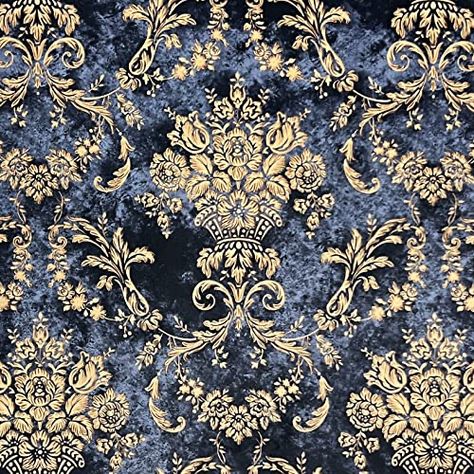 Royal Blue Curtains, Chair Craft, Damask Material, Royal Fabric, Digital Print Textiles, Blue Upholstery Fabric, Fabric For Curtains, Wave Curtains, Upholstery Sofa