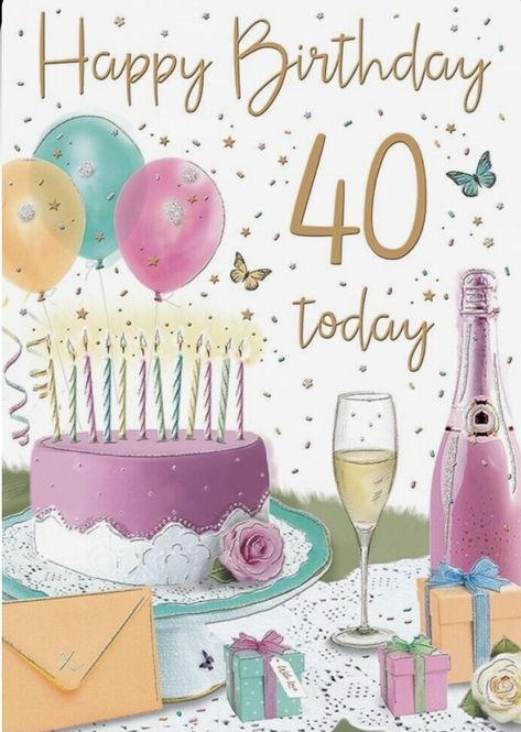 40th Birthday Card For Women, Card For 40th Birthday, Happy40th Birthday, Happy 40th Birthday Woman Wishes, Happy 40th Birthday Woman, Happy 40th Birthday Wishes, 40th Birthday Images, 40 Birthday Card, Happy Birthday 40