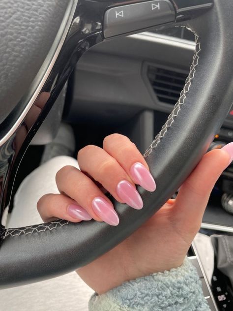 Nails Inspo Chrome, Barbiecore Nails, Dreamy Nail, Trendy Short Nails, Hoco Nails, Nail Aesthetic, Pink Chrome Nails, Baby Pink Nails, Nails Trends