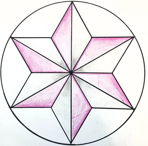 Radial Balance Drawing, Symmetrical Balance Design, Radial Balance Design, Symmetric Drawing, Symmetric Art, Symmetrical Drawing, Radial Balance, Symmetrical Balance, Tutorial Sewing