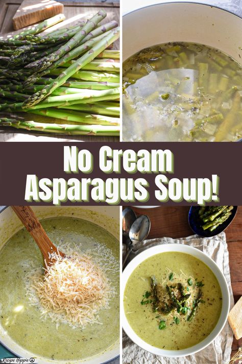 This delicious summer soup recipe is so easy to make and seriously tastes delicious! This recipe with asparagus is a great way to eat asparagus in a unique and different way. Creamy asparagus soup with no cream is such a tasty take on a traditional cream of asparagus soup recipe. Trust me, this is going to be your new favorite summer food recipes! Cream Of Asparagus Soup Recipe, Recipe With Asparagus, Asparagus Soup Recipe, Creamy Asparagus Soup, Summer Food Recipes, Cream Of Asparagus, Cream Of Asparagus Soup, Creamed Asparagus, Asparagus Seasoning