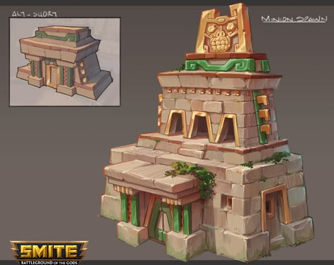 Aztec Serpent, Mesoamerican Architecture, Aztec Architecture, Mayan Architecture, Maya Art, Mayan Cities, Aztec Culture, Concept Art Tutorial, Building Concept