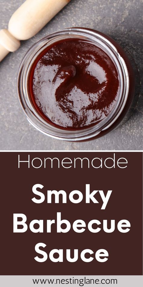 Smoky barbecue sauce is perfect for homemade barbecue recipes, healthy dinner ideas, or as a delicious addition to side dishes. This easy sauce is packed with rich, smoky flavor, making it a great choice for meal prep, grilling, or healthy lunch recipes. Whether you're planning a meal or just need a quick sauce for dinner, this recipe is a must-try. | barbecue recipes | healthy recipes | dinner recipes | homemade recipes | healthy meal ideas | quick recipes B B Q Sauce Recipe, Barbaque Sauces Recipes, Easy Bbq Sauce Recipe, Homemade Barbecue Sauce Easy, Smokey Bbq Sauce Recipe, Homemade Bbq Sauce Easy, Healthy Barbecue Sauce, Diy Barbecue Sauce, Barbque Sauce