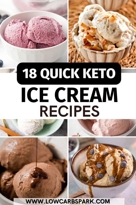 We've gathered 18 keto ice cream recipes that are perfect to chill with this summer. If you're looking for sugar-free, low carb ice cream recipes that everyone will love, these recipes are amazing for you. Ice Cream Calories, Keto Ice Cream Recipes, Low Carb Ice Cream Recipe, Keto Friendly Ice Cream, Best Keto Desserts, Easy Keto Desserts, Boozy Ice Cream, Cheesecake Keto, Sugar Free Ice Cream