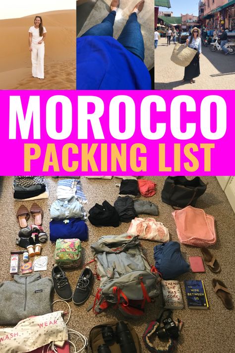 Morocco Vacation Outfit, What To Pack For Morocco, Morocco Packing List Women, Packing For Morocco For Women, Travel Capsule Wardrobe Morocco, What To Pack For Morocco In November, Morocco Outfit Ideas, What To Buy In Morocco, Morocco Outfits