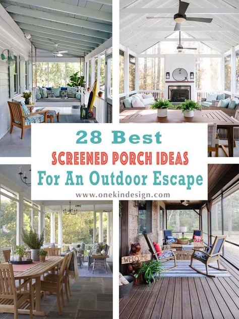 28 Best Screened Porch Ideas For An Inviting Outdoor Escape 3 Season Porch Ideas, Screened Porch Ideas, Small Screened Porch, Screened In Porch Furniture, Screened Porch Decorating, 3 Season Porch, Balcony Garden Ideas, Three Season Porch, Screened Porch Designs