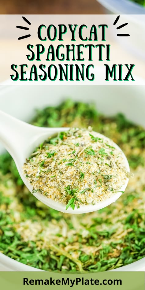 Spike Seasoning Recipe, Homemade Spaghetti Seasoning Packet, Pappys Seasoning Copycat, Copycat Mccormick Spaghetti Seasoning, Mccormick Spaghetti Seasoning Recipe, Diy Spaghetti Seasoning, Homemade Spaghetti Seasoning, Spaghetti Sauce Mix Dry, Spaghetti Seasoning Mix Homemade