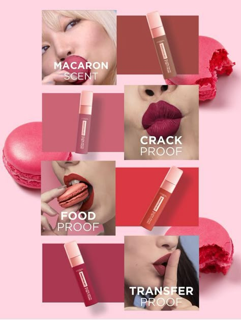 Chocolate Scent, Vogue Makeup, Lipstick Ad, Loreal Paris Makeup, Les Macarons, Cosmetic Creative, Makeup Ads, Beauty Video Ideas, Lip Cosmetics