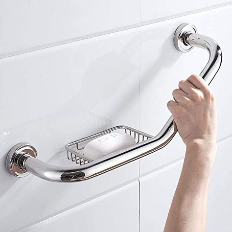 Grab Bars In Bathroom Safety, Shower Grab Bar Placement, Bathroom Grab Bars, Remove Bathtub, Accessible Bathrooms, Huge Shower, Accessible Bathroom Design, Tub To Shower Conversion, Disabled Bathroom