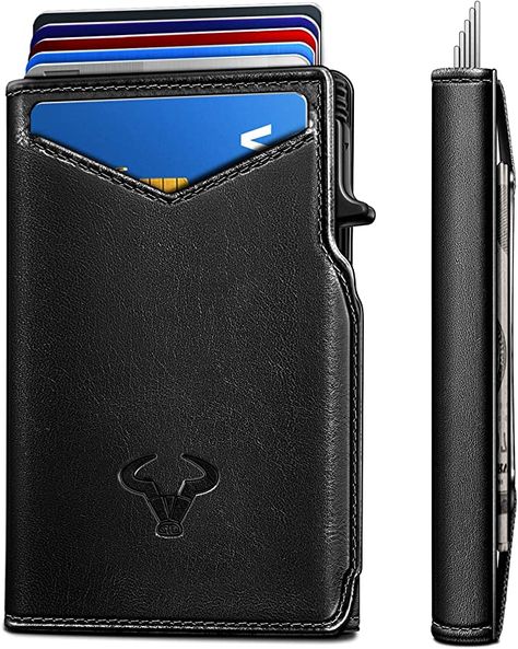 Amazon.com: BULLIANT Men Wallet, Slim Front Pocket Wallet Standard/Airtag Use(Not Included) 3.8"x2.7",Pop-up Access : Clothing, Shoes & Jewelry Men Wallet, Front Pocket Wallet, Wallet For Men, Wallet Gifts, Pocket Wallet, Money Clip Wallet, Money Clip, Wallet Men, Front Pocket