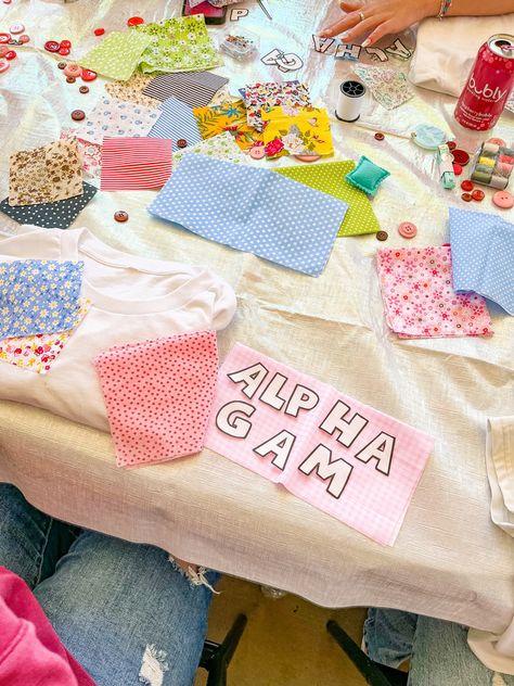 Themes For Sorority Socials, Cute Sisterhood Event Ideas, Social Chair Ideas Sorority, Sorority Events Ideas, Fun Sorority Activities, Sorority Reveal Themes, Mixer Ideas Sorority, Sorority Vision Board, New Member Retreat Ideas