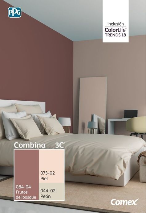 Bedroom Color Ideas, Beautiful Bedroom Colors, Best Bedroom Colors, Room Color Combination, Bedroom Color Combination, Colourful Living Room Decor, Art Bedroom Wall, Interior House Colors, Bedroom Wall Paint