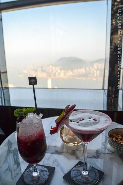 Cocktails Ozone Bar Ritz Carlton Hong Kong http://www.thewholeworldisaplayground.com/on-top-of-the-world-cocktails-at-the-ozone-bar-ritz-carlton-hong-kong/ Ozone Bar Hong Kong, Cocktail Bars, On Top Of The World, Ritz Carlton, Drink Up, Cocktail Bar, Top Of The World, Afternoon Tea, The Whole