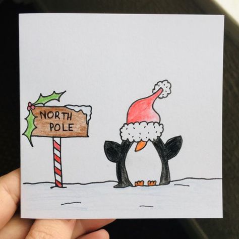 Crismas Drawings Ideas Card, Christmas Cards Ideas Drawing, Cute Easy Christmas Cards, Christmas Cards For Best Friends, Crismas Cards Ideas, Christmas Cards Drawing Simple, Christmas Cards Handmade Drawing, Crismas Drawings Ideas, Crismas Cards