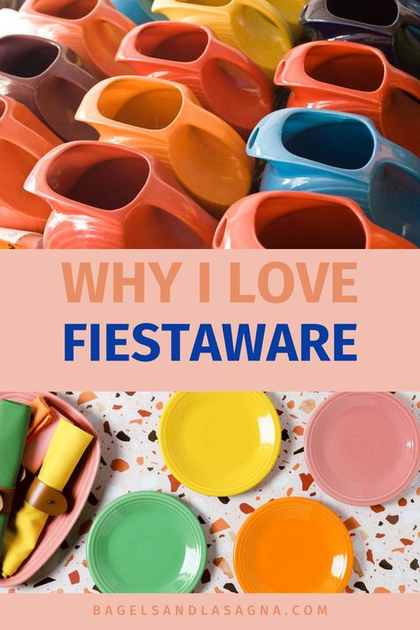 Why I Love Fiestaware Displaying Fiestaware, Fiestaware Tablescapes, Dinnerware Display, Fiesta Kitchen, Fiesta Dishes, Olive Dishes, Le Creuset Cookware, Colorful Dishes, Countertop Appliances