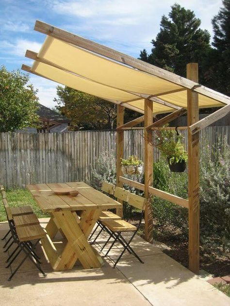 17 BACKYARD AND PATIO SHADE IDEAS - 116 Backyard Shade, Outdoor Kitchen Design Layout, Patio Shade, Wood Project, Backyard Projects, Camping Ideas, Outdoor Kitchen Design, Backyard Patio Designs, Printable Diy