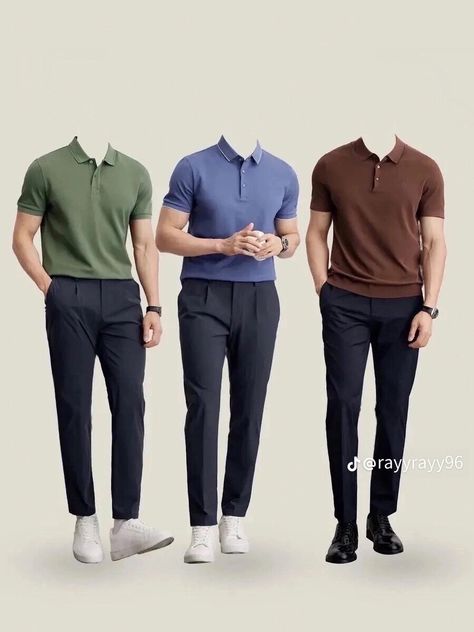 Semi Formal Men Outfit, Outfit Trabajo, Outfits Quotes, Outfits Formal, Guys Fashion Casual, Polo Shirt Outfits, Mens Smart Casual Outfits, Mens Business Casual Outfits, Herren Style