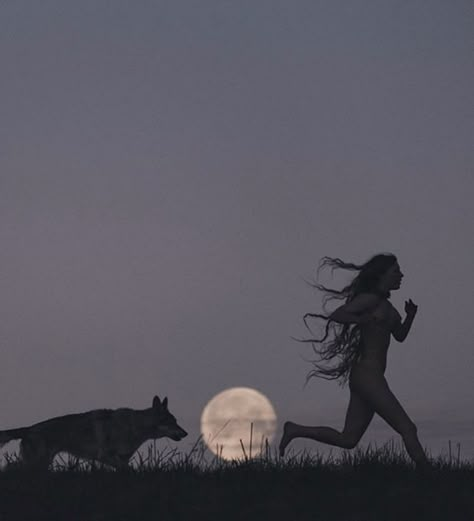 Magical Woman Aesthetic, Tribe Aesthetic Forest, Folklore Witch Aesthetic, Talking To Animals Power Aesthetic, Warrioress Aesthetic, Full Moon Womens Circle, Women Who Run With The Wolves Aesthetic, Werewitch Aesthetic, The Huntress Archetype Aesthetic