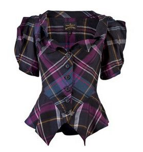 Vivienne Westwood Tops, Tartan Blouse, Estilo Madison Beer, Tartan Shirt, Vivienne Westwood Anglomania, Kpop Fashion Outfits, Stage Outfits, Kpop Fashion, Mode Inspiration