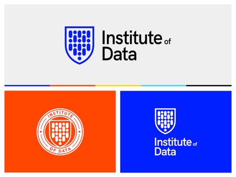 Institute of Data • Brand Identity by Alex Richards on Dribbble University Brand Identity, Education Brand Identity, School Branding Design, Data Branding, Institute Logo Design, School Brand Identity, Institution Logo, University Logo Design, Educational Logo