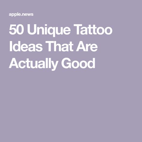 50 Unique Tattoo Ideas That Are Actually Good Very Rare Tattoo, Rare Tattoo Ideas, Rare Tattoo, Rare Tattoos, Unique Tattoo Ideas, Clever Tattoos, New Tattoo, Unique Tattoo, Unique Tattoos