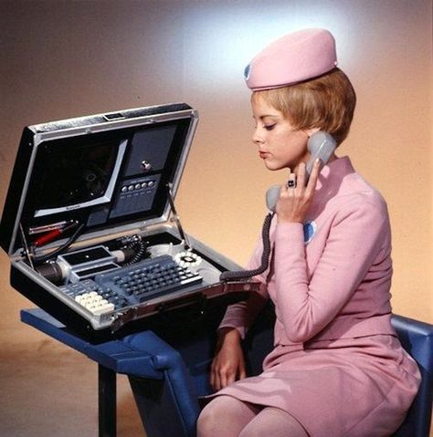 hat. Future phone feature phone, with pink accents, in the key of Stanley Kubrick - Boing Boing Alter Computer, Pc Photo, Vintage Technology, 2001 A Space Odyssey, Vintage Computer, A Space Odyssey, Computer History, Retro Tech, Retro Future