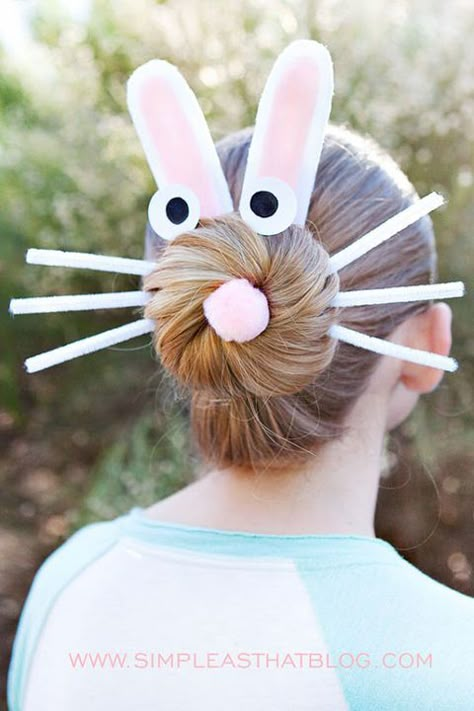 Crazy Hair Ideas, Crazy Hair For Kids, Easter Hat Parade, Crazy Hair Day Ideas, Hair For Kids, Easy Hairstyles For Kids, Wacky Hair Day, Parade Ideas, Easter Hat