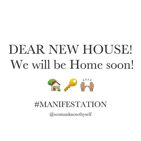 Buying A Home Vision Board, Manifestation New Home, Manifestation For House, Desired House Affirmations, New House Vision Board Pictures, New House Manifest, Homeowner Manifestation, Manifest A New Home, Manifesting Home Ownership