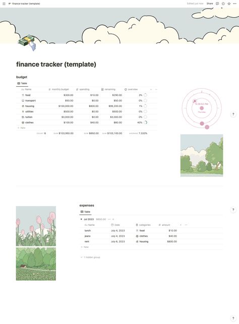 Notion Money Template, Expense Tracker Notion Template, Notion Expenses Tracker, Notion Spending Tracker, Notion Expense Template, Notion Finance Template Free, Expenses Tracker Template, Notion Budget Template Free, Notion Money Tracker