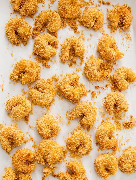 Crispy Baked Bang Bang Shrimp Baked Bang Bang Shrimp, Shrimp Panko, Panko Shrimp, Panko Recipes, Shrimp Meals, Shrimp In The Oven, Bang Bang Sauce, Gluten Free Panko, Sea Foods