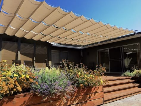 Shading Structure, Pergola Cover, Solar Screen, Deck Shade, Canvas Awnings, Retractable Shade, Pool Shade, Canvas Canopy, Fabric Awning