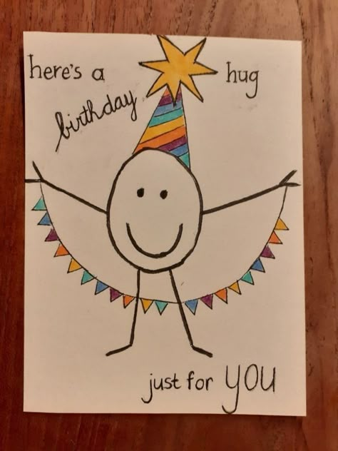 Birthday Doodles, Happy Birthday Doodles, Happy Birthday Drawings, Birthday Doodle, Happy Birthday Cards Handmade, Happy Birthday Cards Diy, Creative Birthday Cards, Cool Birthday Cards, Birthday Gifts For Friends