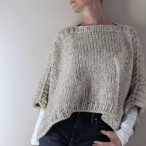 Modern Poncho Knitting Pattern : Free Easy Poncho Knitting Pattern, Poncho Knitting, Poncho Knitting Patterns, Lion Brand Wool Ease, Knit Vest Pattern, Chunky Knitting Patterns, Chunky Knitting, Sweater Chunky, Poncho Pattern