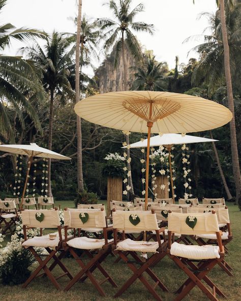 ceremony details from Thailand 🇹🇭 Thailand Destination Wedding, Thailand Wedding Decoration, Hmong Wedding, Laos Wedding, Floral Boho Wedding, Wedding Thailand, Filipino Wedding, Hindu Ceremony, Phuket Wedding