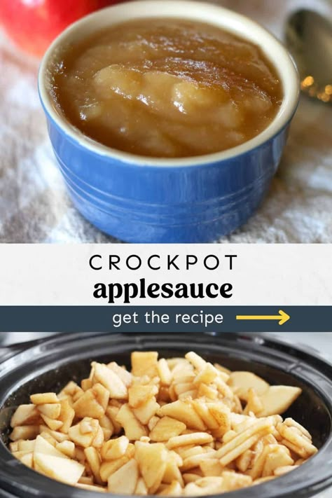 Crockpot Cinnamon Applesauce - Thriving Home Homemade Applesauce Crockpot, Crockpot Applesauce Recipe, Slow Cooker Applesauce, Crockpot Applesauce, How To Make Applesauce, Applesauce Recipe, Overnight Recipes, Food Fails, Apple Sauce Recipes