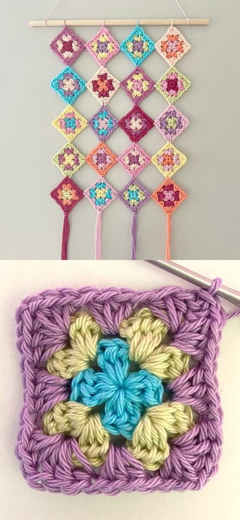 Crochet Wall Hanging Tutorial, Diy Crochet Wall Hanging, Crochet Wall Decor, Crochet Wall Art, Crochet Wall Hanging, Crochet Dreamcatcher, Crochet Mandala Pattern, Crochet Wall Hangings, Crochet Decor