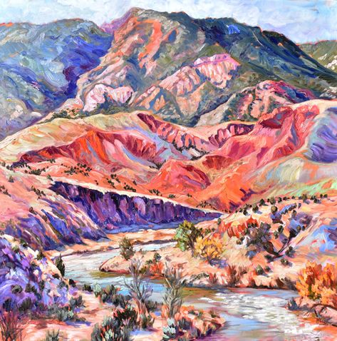 Widget Art, Color Projects, Mountain Scape, Landscape Painting Watercolor, Colorado Artists, Landscape Paintings Acrylic, Southwest Art, Art Magazine, Wild At Heart