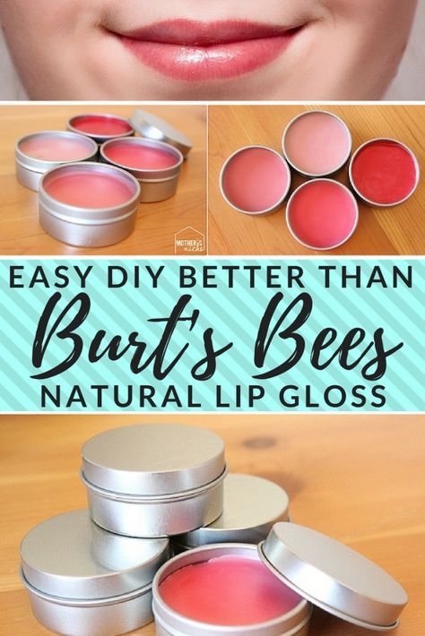 Easy, all-natural lip gloss tutorial. How to make lip gloss the easy way (makes a great gift or stocking stuffer) Lip Gloss Tutorial, Burts Bees Lip Gloss, Make Lip Gloss, Lip Gloss Recipe, Burts Bees Makeup, Bee Makeup, Diy Lip Balm Recipes, Business Makeup, Burts Bees Lip