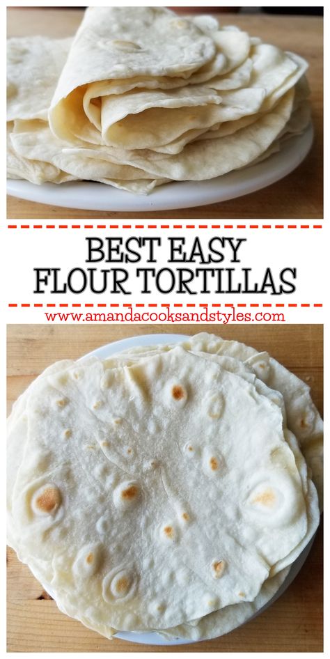 Homemade Flour, Breakfast Homemade, Homemade Flour Tortillas, Diy Easy Recipes, Tasty Breakfast, Simple Breakfast, Homemade Tortillas, Recipe Breakfast, Weekend Breakfast