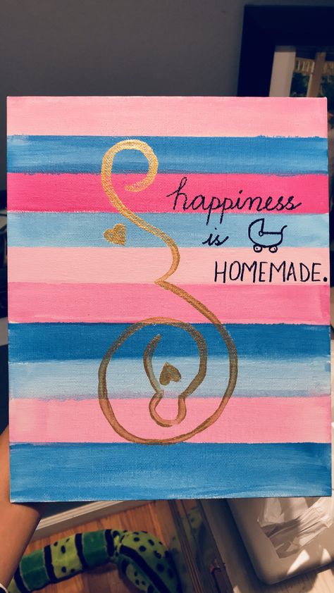 Gender Reveal Painting, Gender Party Ideas, Welcoming Party, Gender Reveal Diy, Baby Beard, Baby Gender Reveal Party Decorations, Quick Art, Gender Reveal Party Supplies, A Tattoo Design